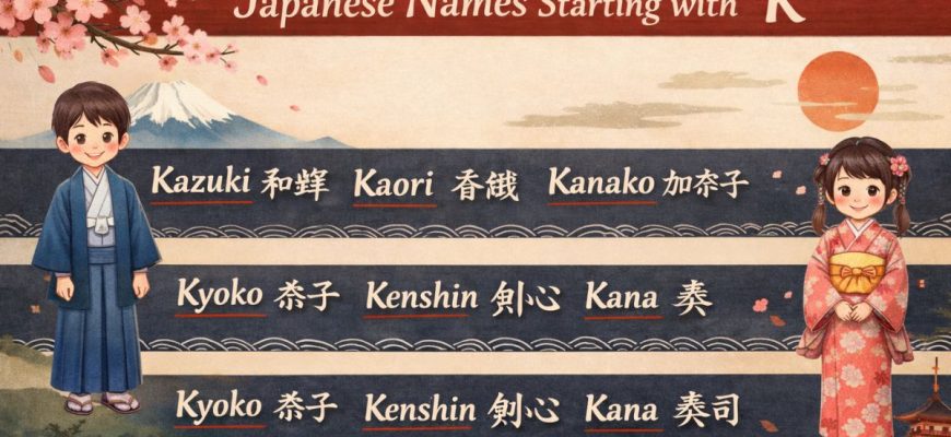 japanese names that start with k